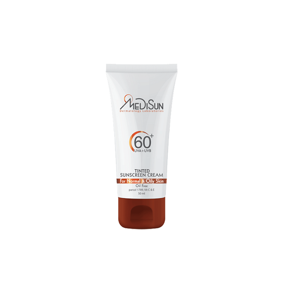 کرم ضد آفتاب +SPF60 رنگی مدیسان 50 میلی لیتر