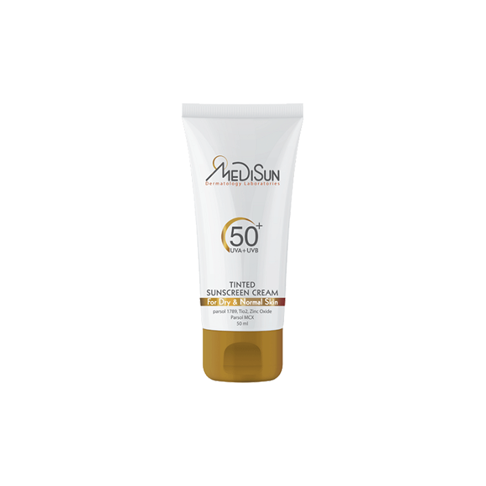 کرم ضد آفتاب رنگی مدیسان SPF50+