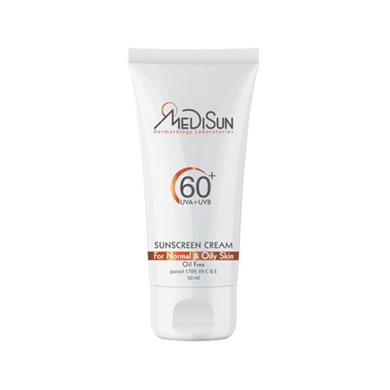 کرم ضد آفتاب غیر رنگی مدیسان SPF60+