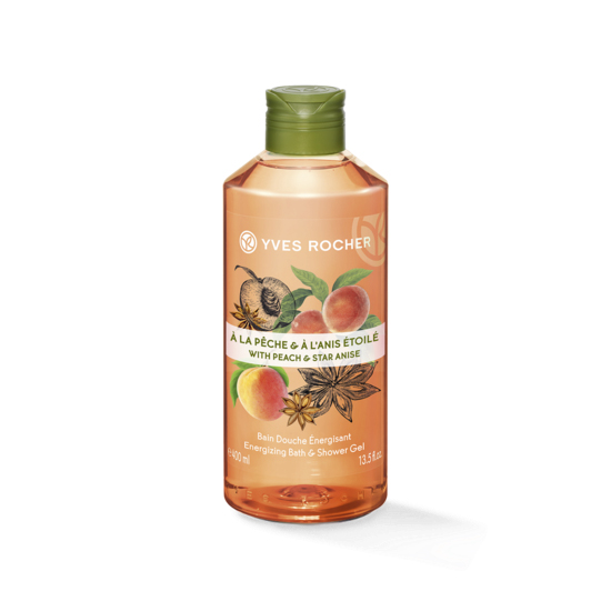ژل شستشوی بدن هلو plaisirs nature ایوروشه 400ml